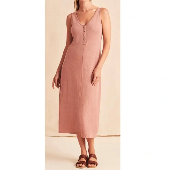 ❌SOLD❌ $148 NWT! Faherty Brand Cliffside Dress - Cedarwood - Picture 3 of 10